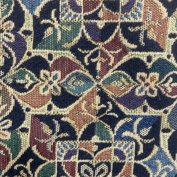 VTG 90s Hobby Horse Western Equestrian Show Vest  Tapestry Geometric Floral Sz M - Picture 6 of 8